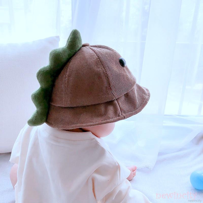 Nón khủng long cho bé mũ beret bé trai bé gái dễ thương