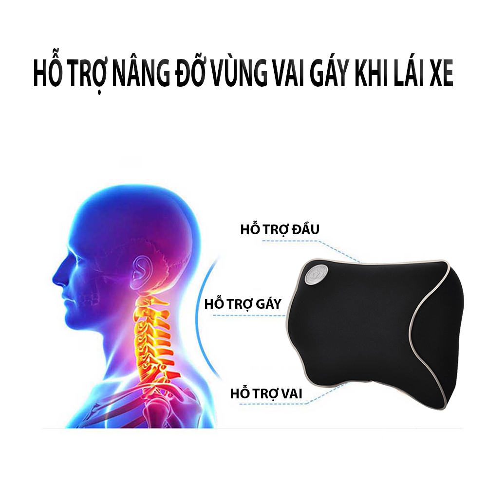 Gối Tựa Đầu Cao Su Non Cho Mọi Loại Xe Ô tô