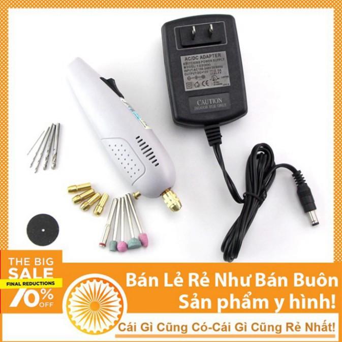 Bộ Máy Khoan, Mài Mini Đa Năng Cầm Tay - Khoan Hộp Đỏ Chất Lượng Cao