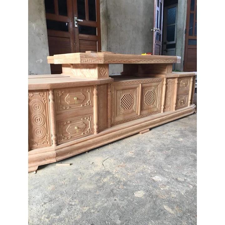 Kệ tivi Vat gỗ gõ đỏ
