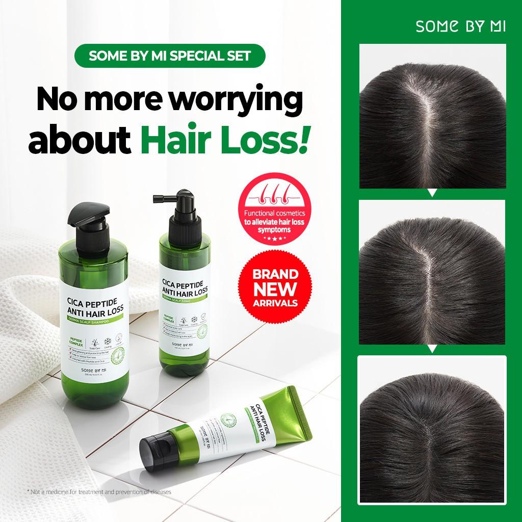 Combo 2SP ngừa rụng tóc Some By Mi Cica Peptide Anti-Hair Loss