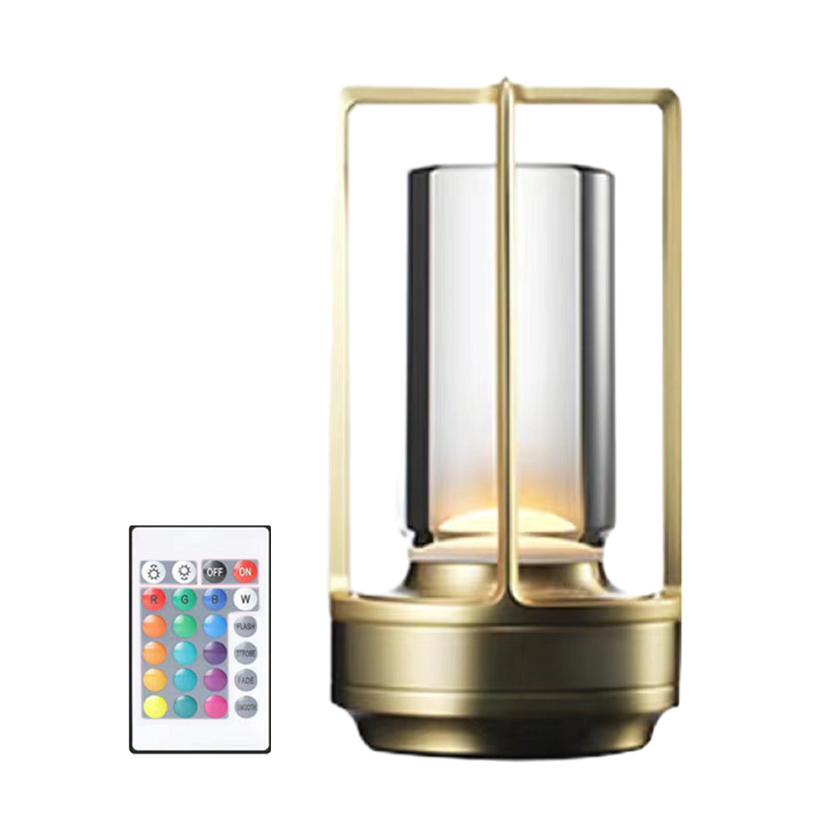 Touch Control Table Lamp Remote Control Modern RGB 16 Colors NightStand Lamp