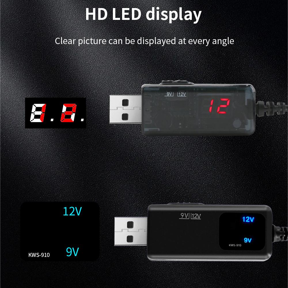 Tishric 5V USB DC 12V 9V Cáp nguồn USB sang DC Cáp chuyển đổi cho Jack 5.5/3,5mm Power Power Plug Jack thông qua PowerBank