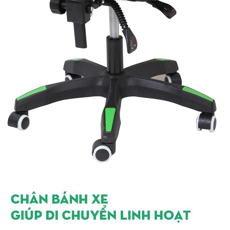 Ghế Massage Rung Ngả Lưng Có Dựa Chân Gaming Văn Phòng Học Tập Lót Đệm Bọc Da PU Êm Ái Chống Bám Bẩn - Hàng nhập khẩu