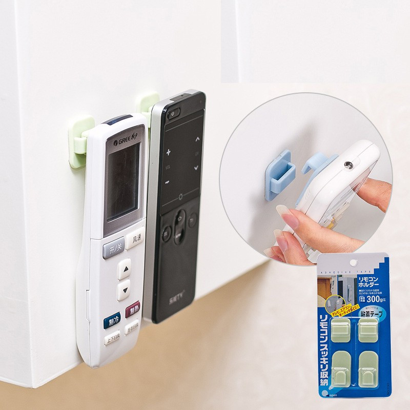 Bộ 2 móc đa năng dán tường treo remote điều khiển HT055 - Giao Ngẫu Nhiên