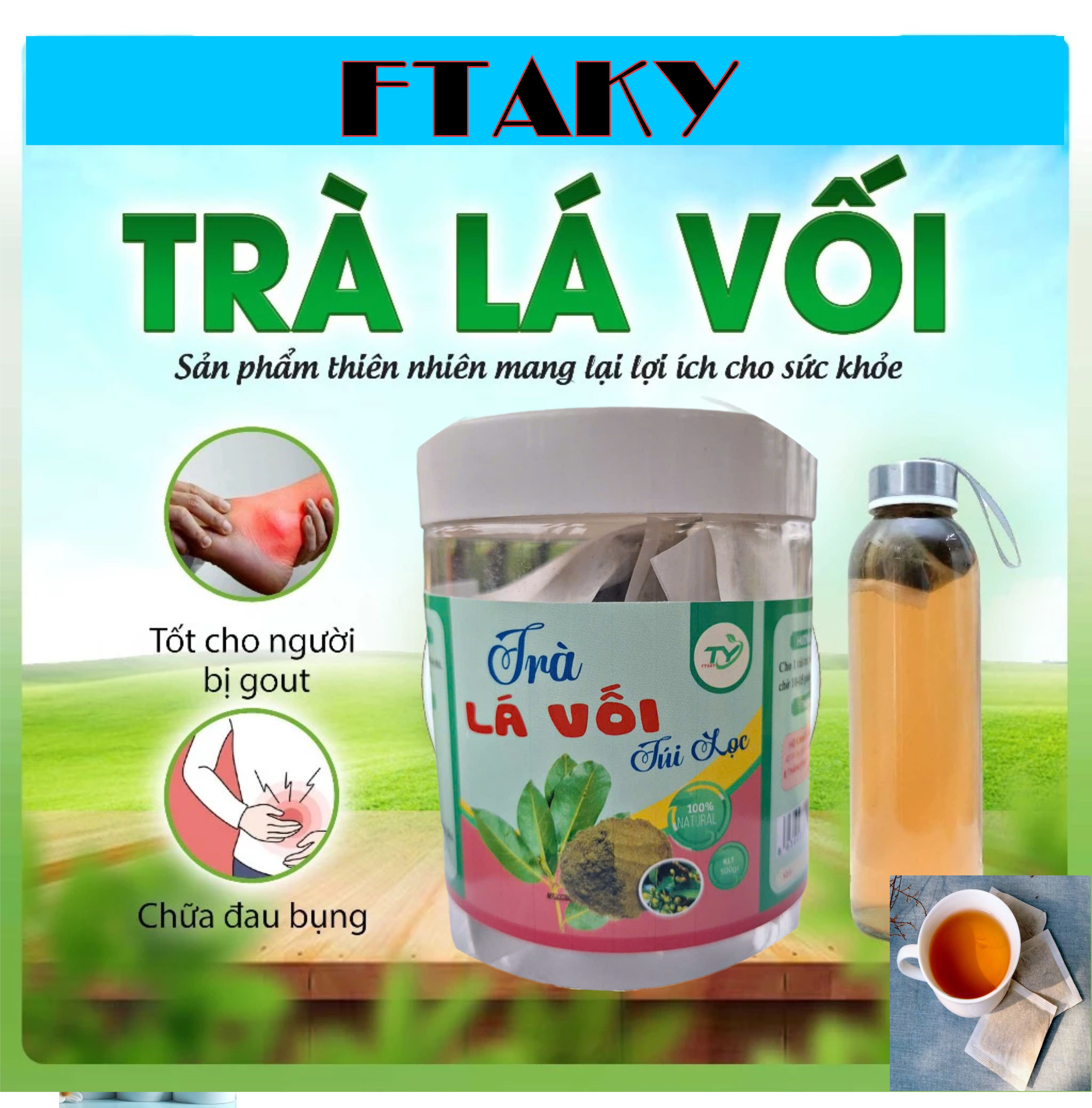 Trà lá vối túi lọc - Kiểm soát tiểu đường, tốt cho tiêu hóa FTAKY