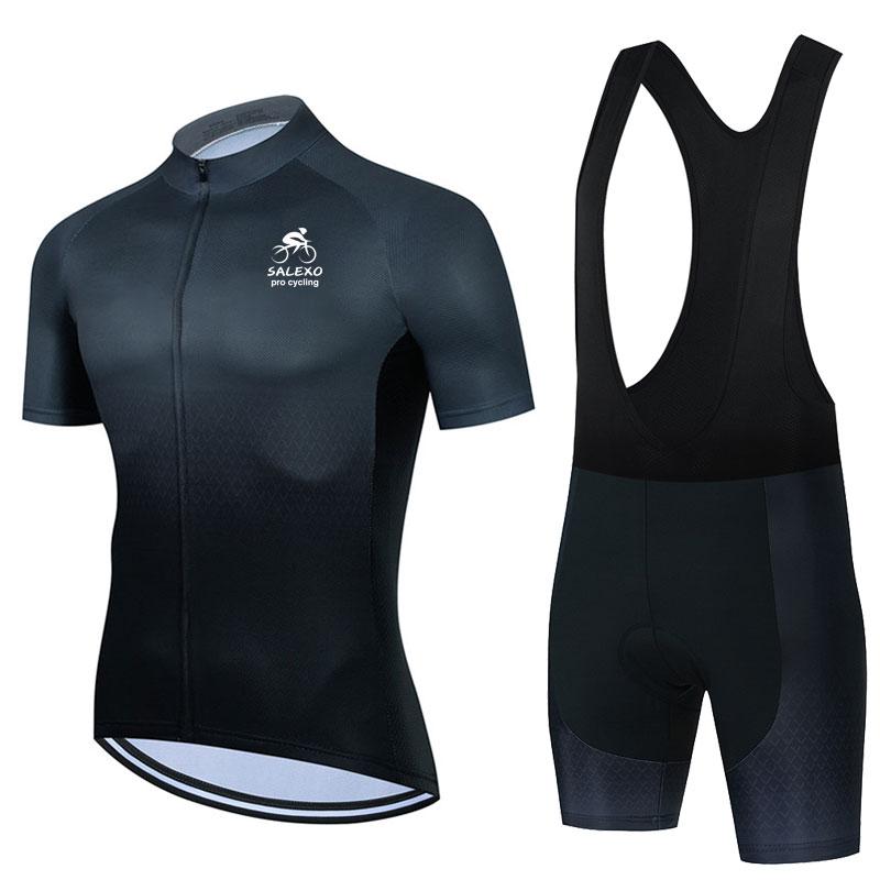 2023 Salexo ropa ciclismo mùa hè đàn ông đi xe đạp áo ngắn tay đua xe đạp leo núi quần áo xe đạp quần áo xe đạp Color: 8 Size: XS