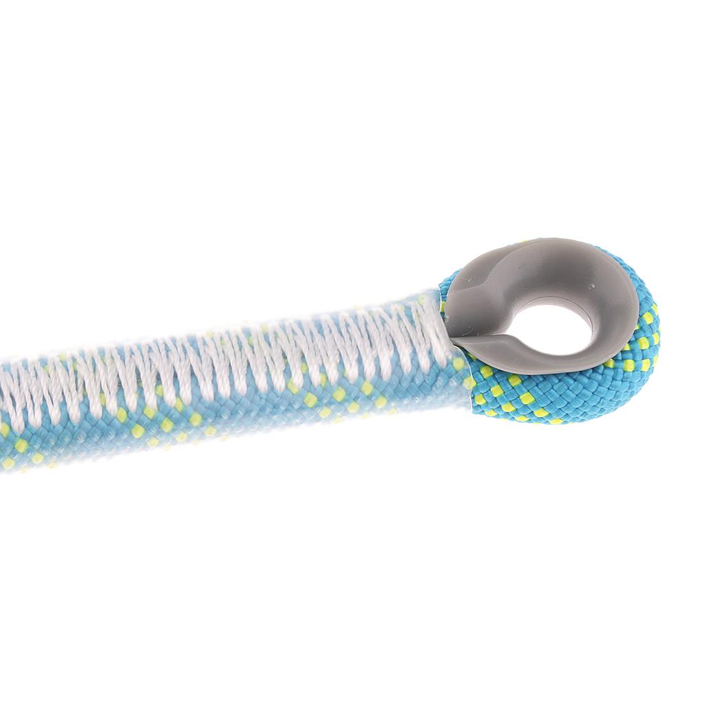 Climbing Knotted Pre-sewn Eye-to-Eye Prusik Loop Cord Static Rope Blue 60cm