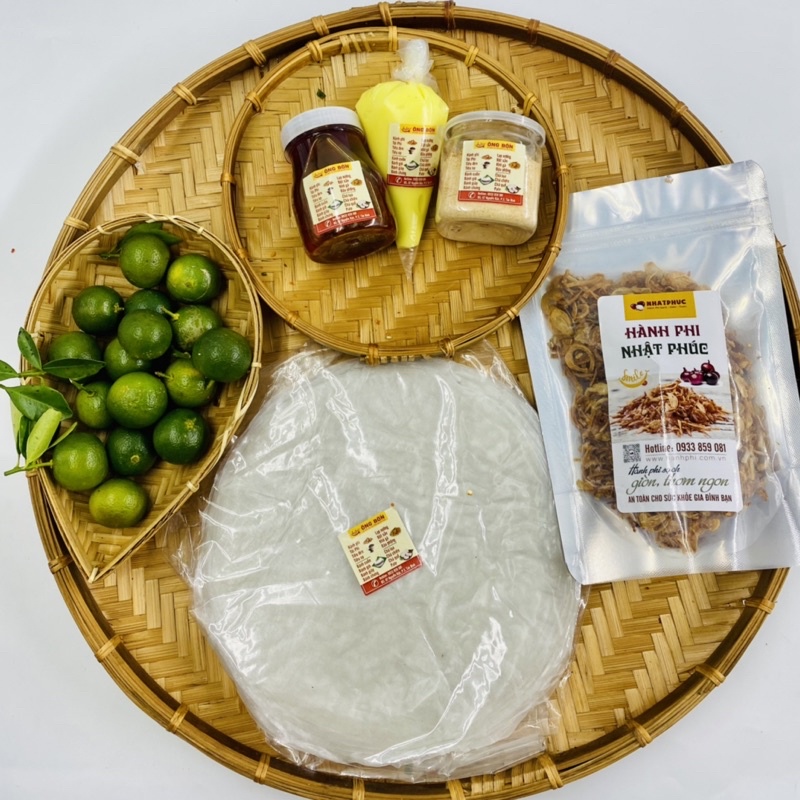 Combo Bánh Tráng Phơi Sương 500g - Hành Phi, Muối Tôm, Sa Tế, Bơ Trứng(Tặng Tắc)