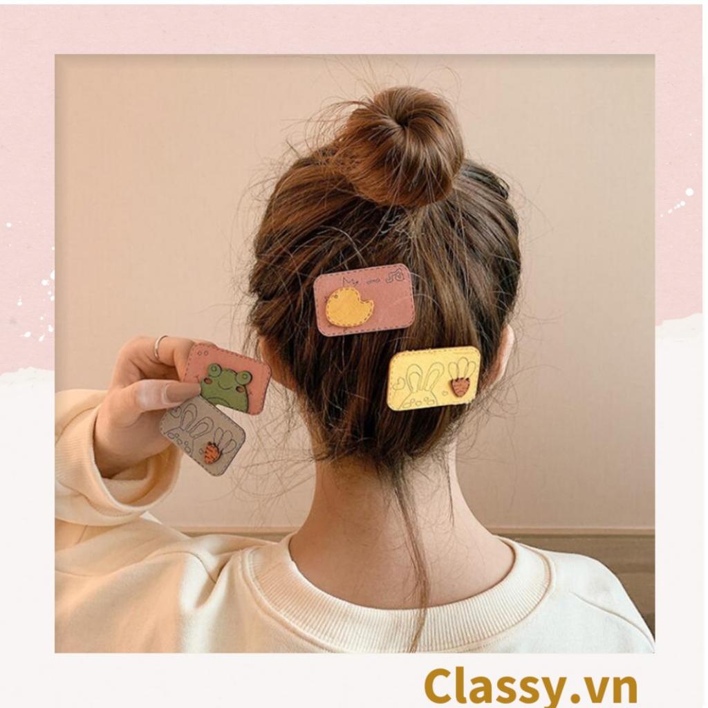 Miếng dán tóc Classy mái một mặt vải in hình hoạt hình PK915