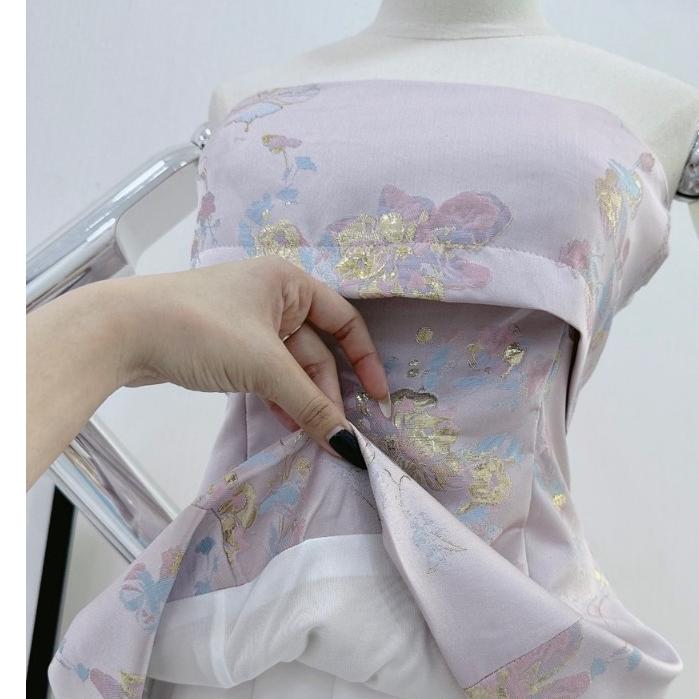 Set bộ nữ, áo quây ngực dập chìm hoa cực xinh chuẩn hàng thiết kế Trendy Clothing