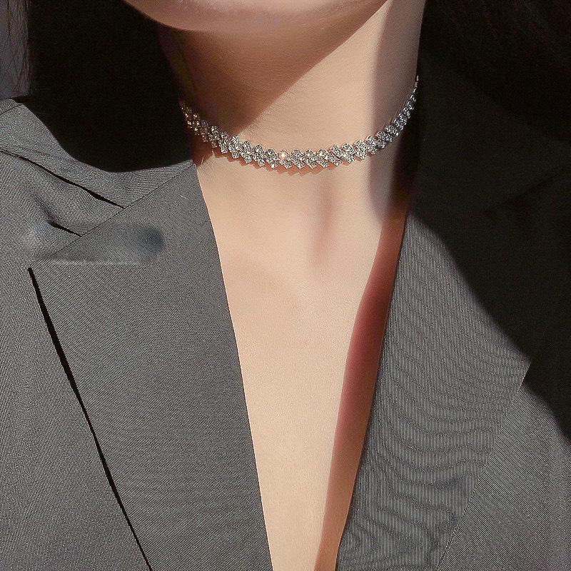 Vòng Cổ Choker Đính Đá Phong Cách - YUME PK0037