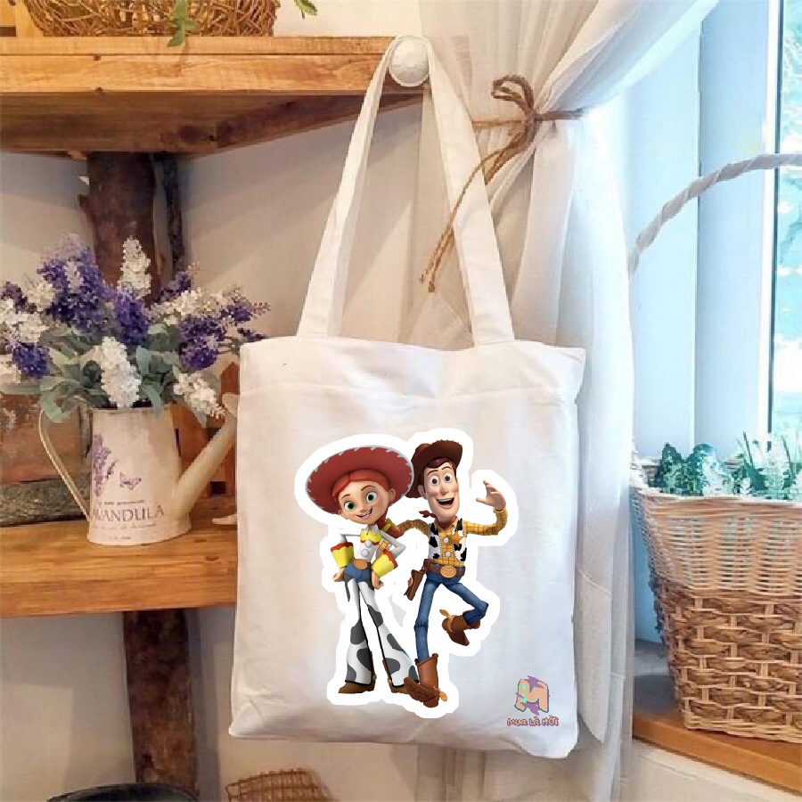 Túi Tote in hình chủ đề Toy story