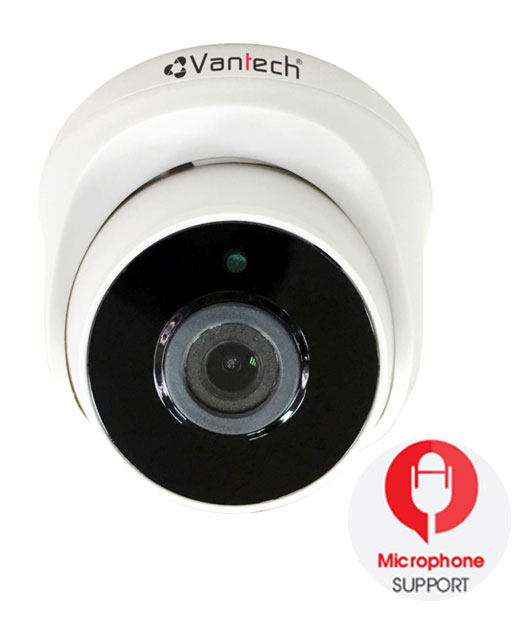 Vantech Camera 3.0MP Network Audio Dome VP-2224IP-M - Hàng chính hãng