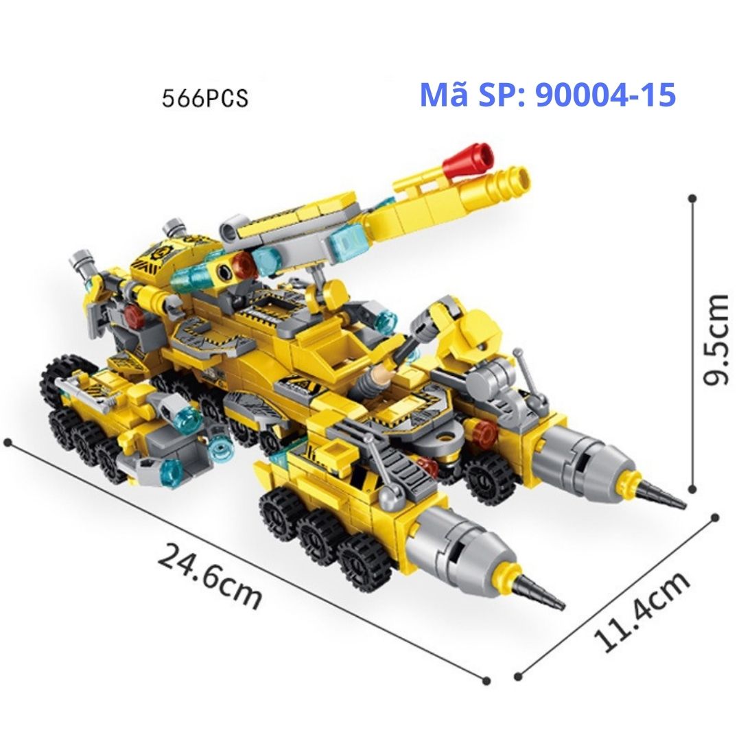 Đồ chơi lắp ráp mô hình ô tô máy bay lâu đài người máy robot thông minh cỡ lớn EASYKIDS giúp trẻ phát triển trí tuệ