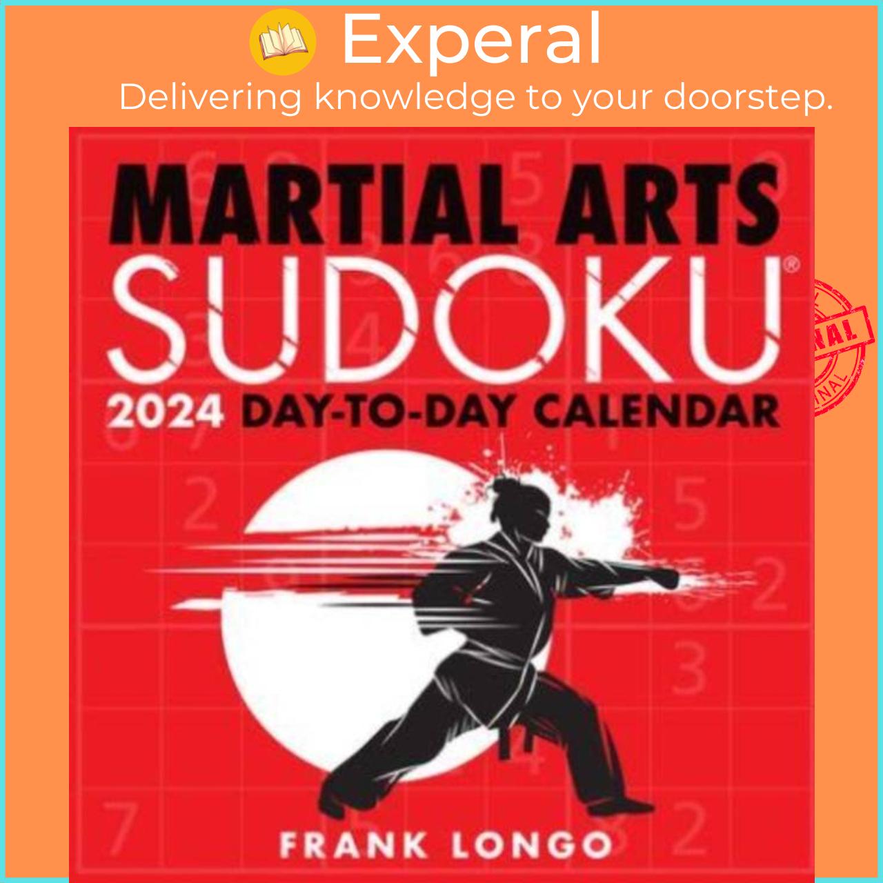 Sách - Martial Arts Sudoku (R) 2024 Day-to-Day Calendar by Frank Longo (UK edition, paperback)