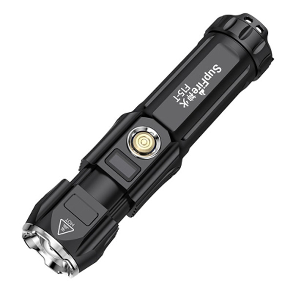 Đèn pin cầm tay Superfire F15 - T - Tích hợp màn LCD hiển thị pin,công suất tiêu thụ,độ sáng