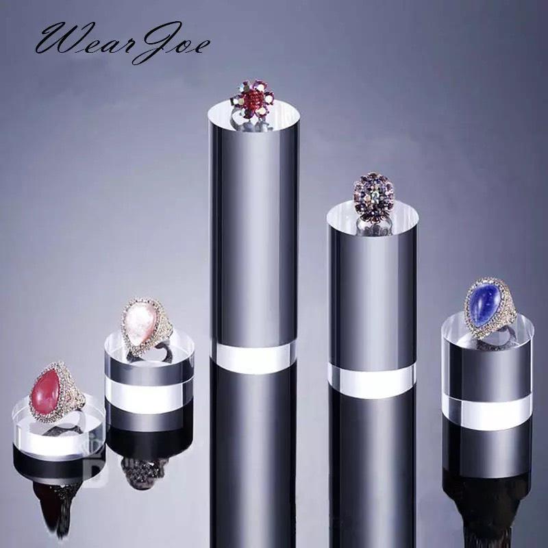 Kệ mica trưng bày sản phẩm hình trụ Dày 2.5cm, nhiều kích thước