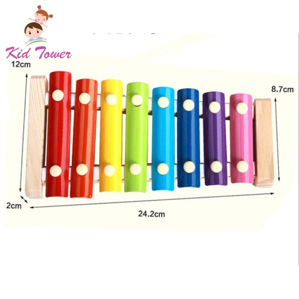 Đàn gỗ 8 âm thanh - Đàn Xylophone 8 thanh giúp bé phát triển cảm quan, cảm thụ âm nhạc