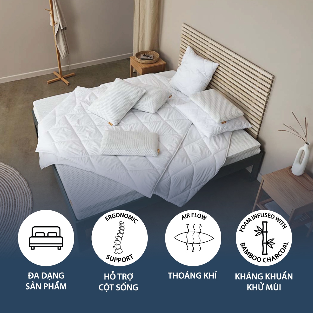 Tấm bảo vệ đệm | JYSK T40 | polyester | R90/R180xD200cm