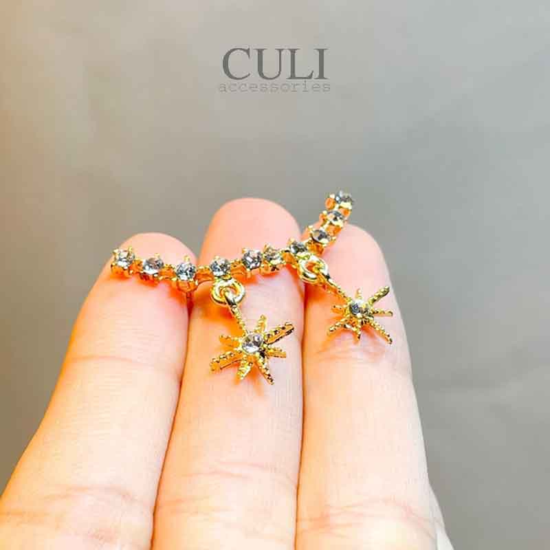 Khuyên tai hình sao rơi Falling Star cá tính HT633 - Culi accessories