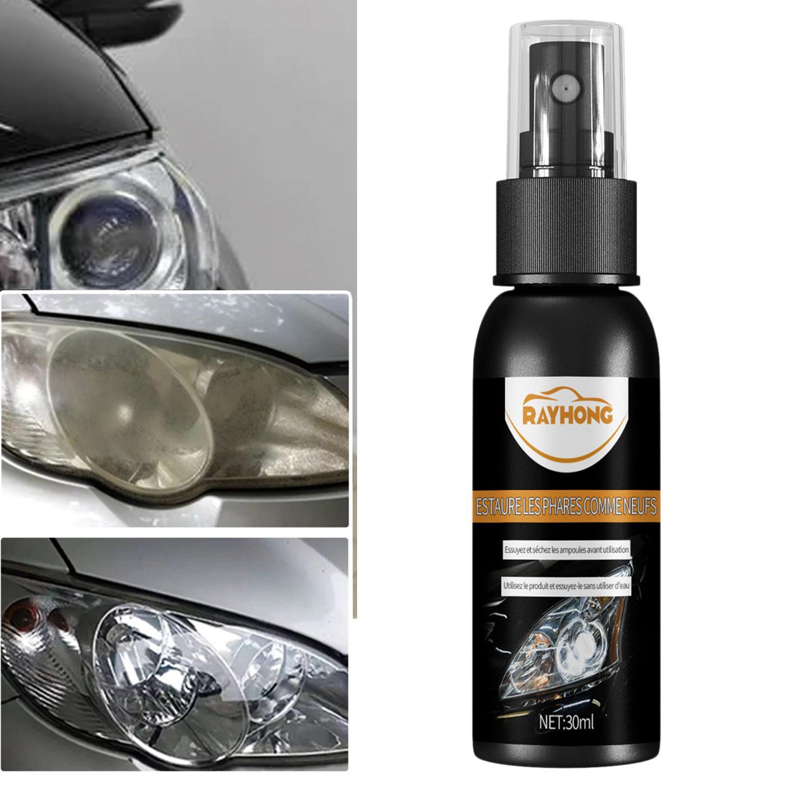 Headlight Repair Fluid Car Headlight Repair Fluid Spray, Headlight Cleaner Restoration Liquid for Repair Matt Yellowed Headlights