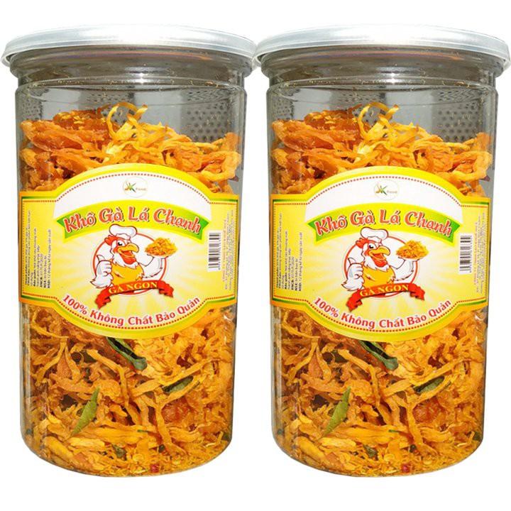 COMBO 3 HŨ KHÔ GÀ LÁ CHANH HIỆU SK FOOD MỖI HŨ 200G