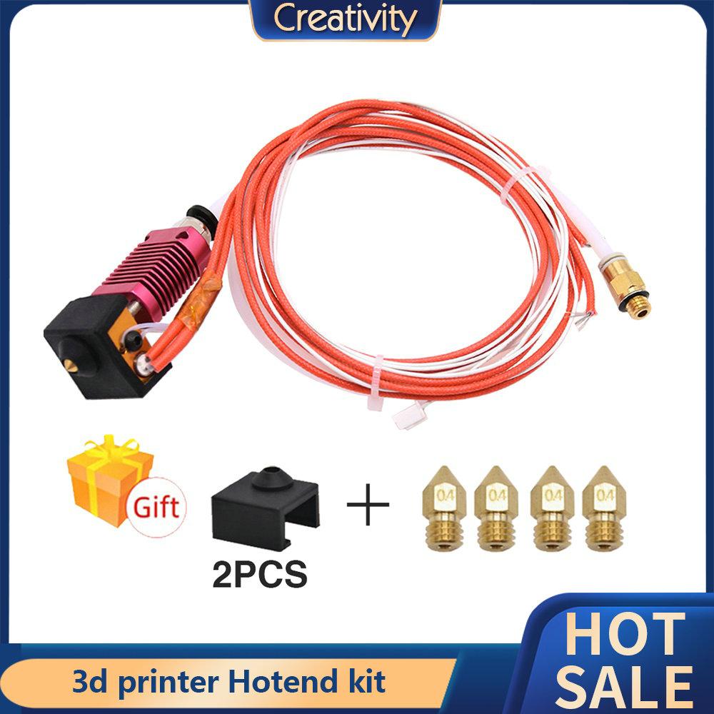 Bộ phận máy in 3D MK8 Bộ công cụ outruder HotEnd 0,4mm vòi 1,75mm cho Ender3 Ender3v2 CR10 Ender5 Máy in 3D