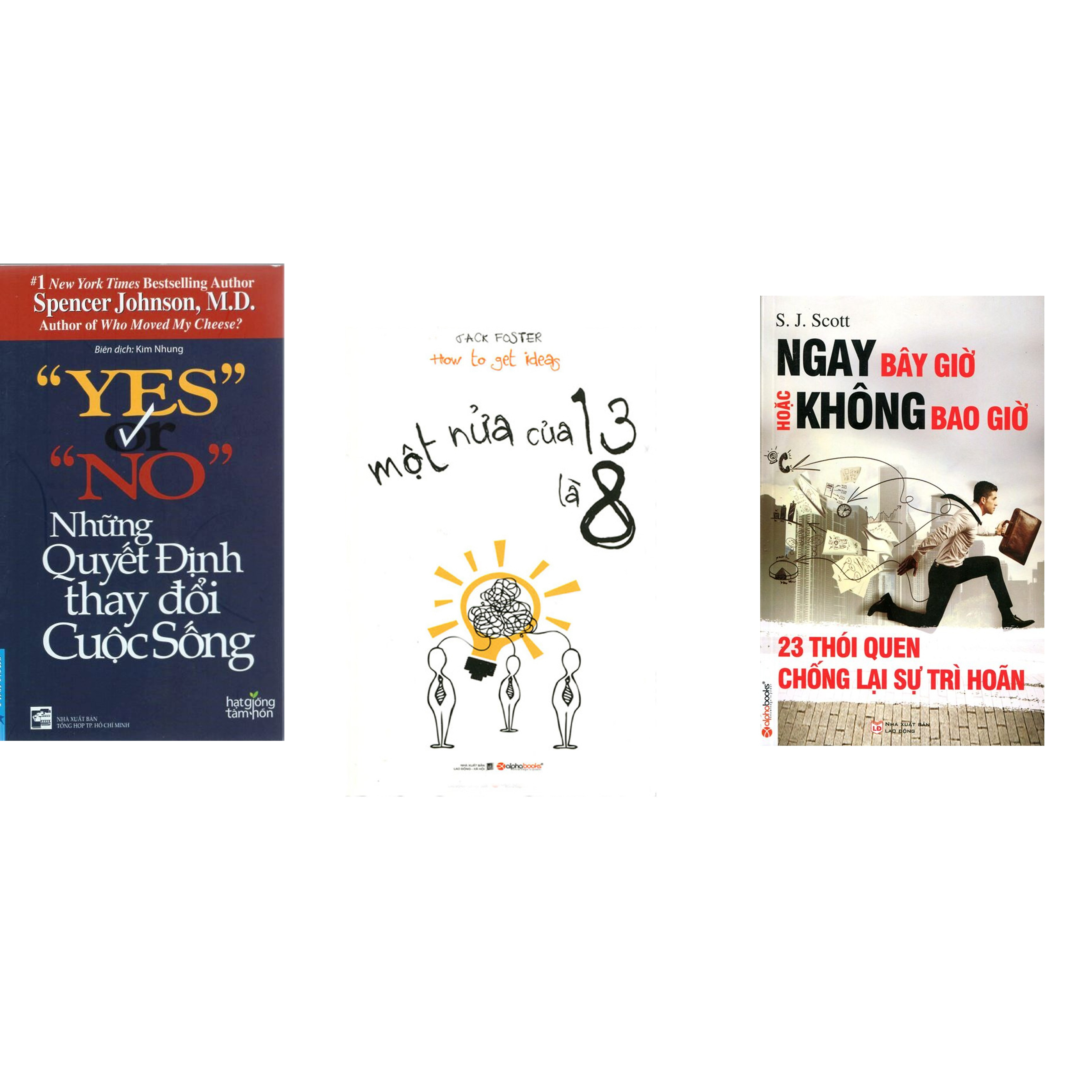 Combo 3 cuốn sách: Yes Or No - Những Quyết Định Thay Đổi Cuộc Sống + Một Nửa Của 13 Là 8 + Ngay Bây giờ Hoặc Không Bao giờ