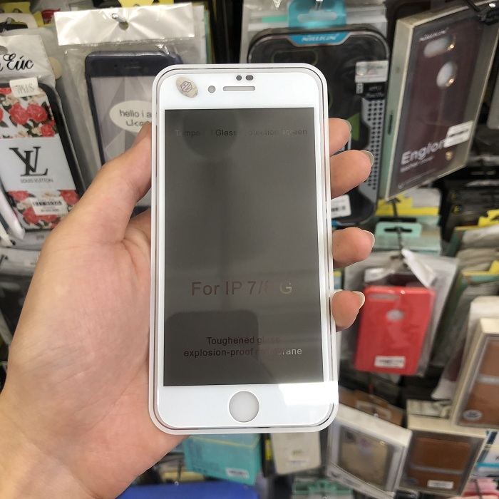 Tấm dán cường lực full màn hình chống nhìn trộm dành cho iPhone 8