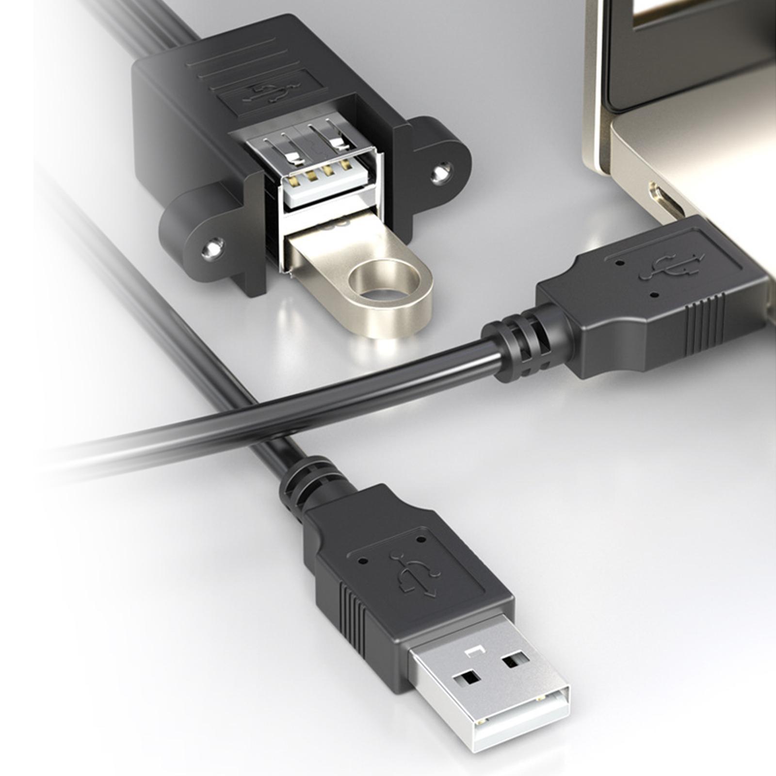 USB 2.0 Extension Cable Double Cable USB Splitter for Hard  Disk 0.3m