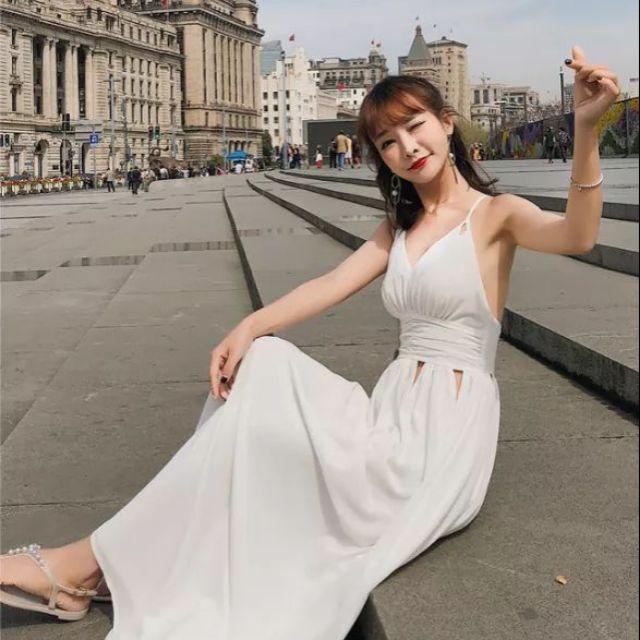 BikiniStoreVn : Đầm Maxi Trắng AL45