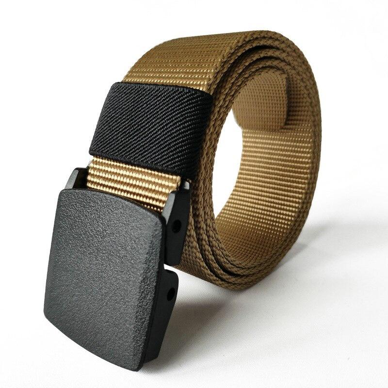 2020 Hot Unisex Outdoor Canvas Belt Hiking Camping Safety High Quality Hunting Sports Wearable Breathable Military Tactical Belt