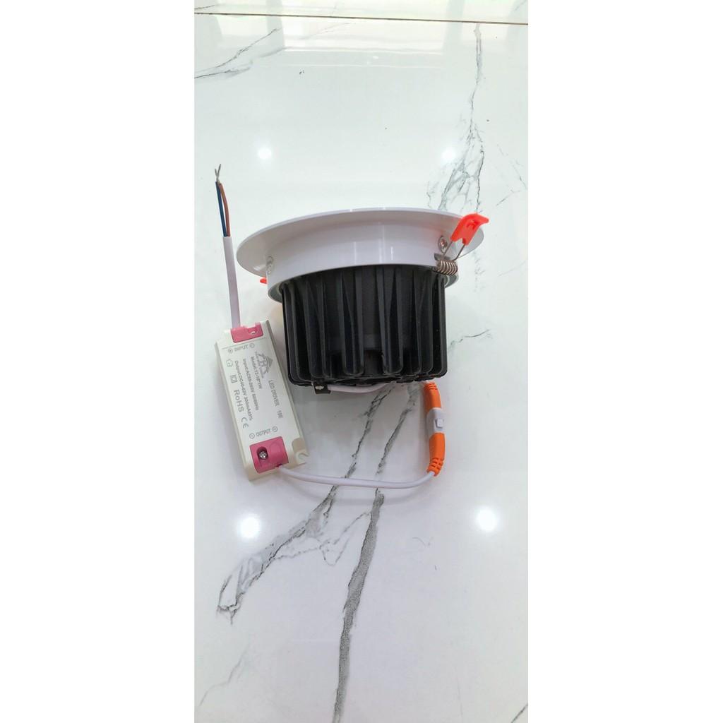 Đèn LED âm trần siêu sáng 10W - khoét lổ 90mm