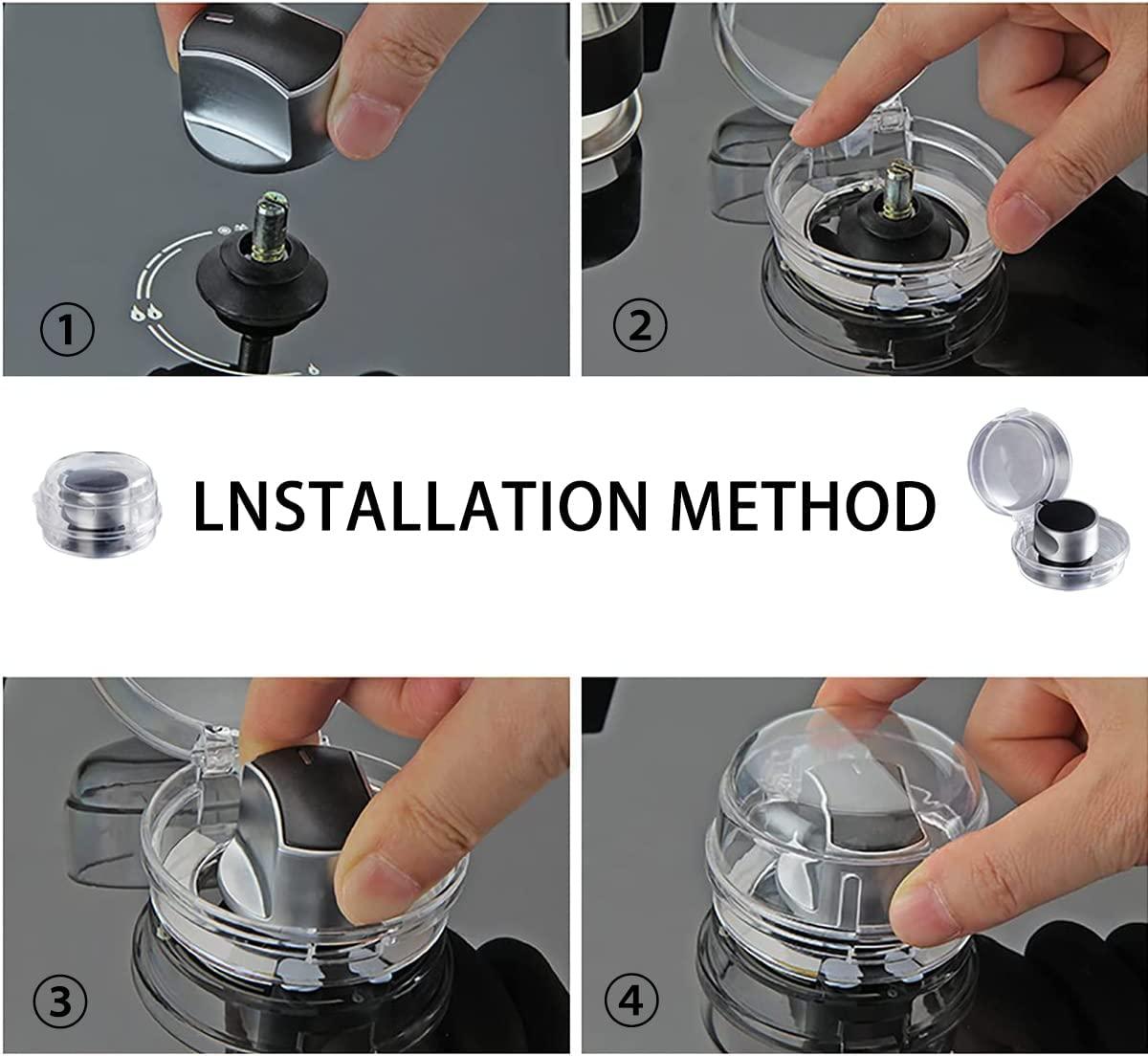 8pcccs với bếp gas, bảo vệ nắp lò nướng, khóa trong suốt của trẻ em, nút bếp để bảo vệ an toàn cho trẻ em, cho bếp gas, lò nướng