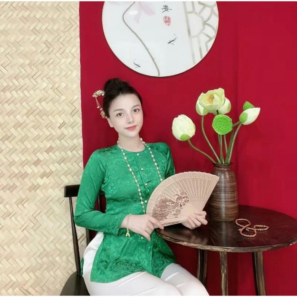 Áo bà ba gấm truyền thống 159k có bán lẻ áo lẻ quần riêng chọn phối màu bán giá sỉ big