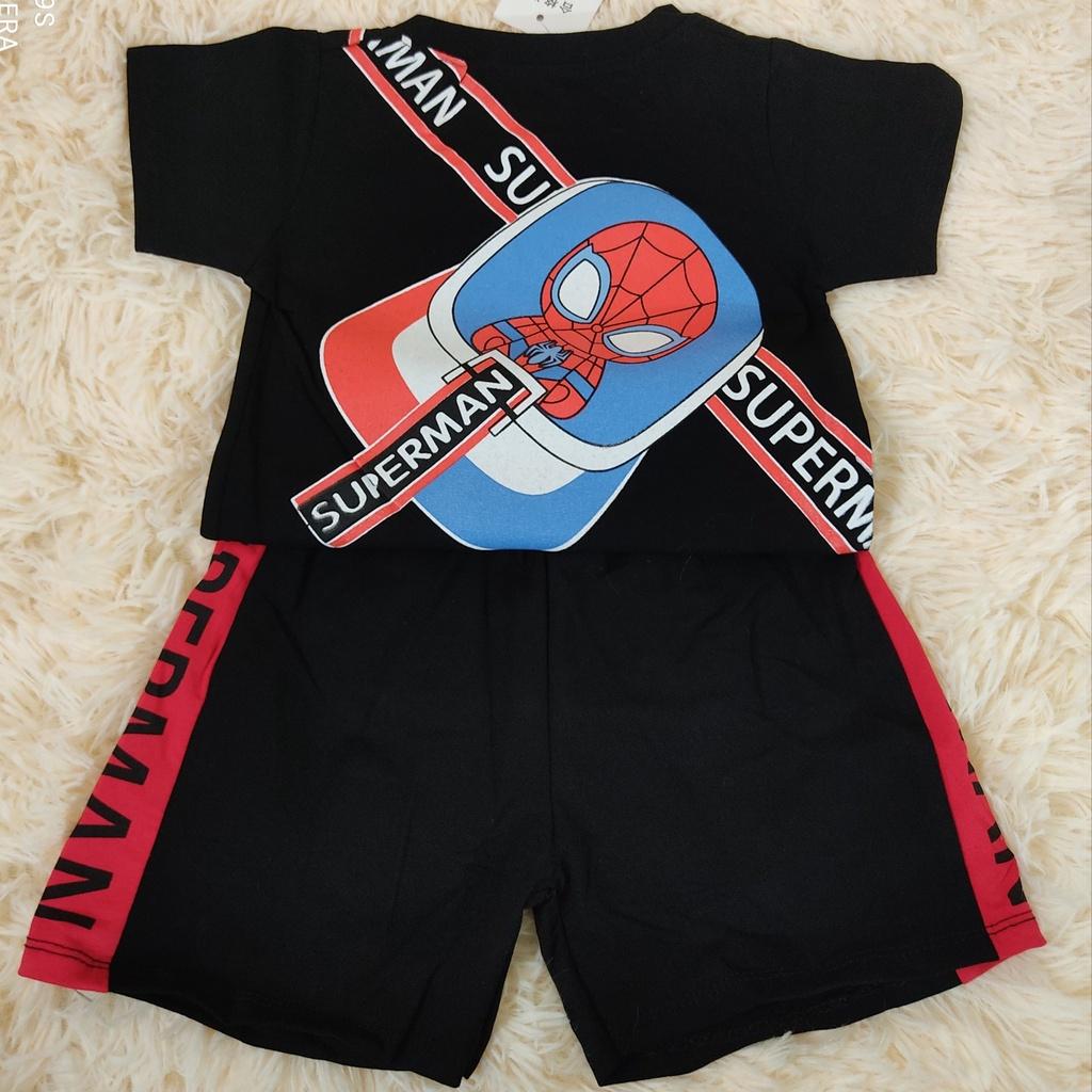 Bộ superman cho bé trai chất liệu cotton