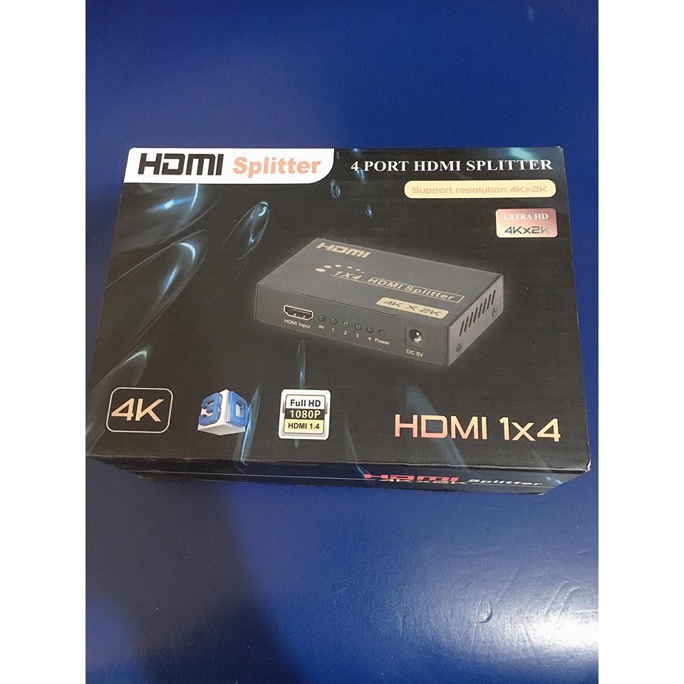 Bộ chia HDMI splitter 1 ra 2 và loại 1 ra 4, chất lượng cao