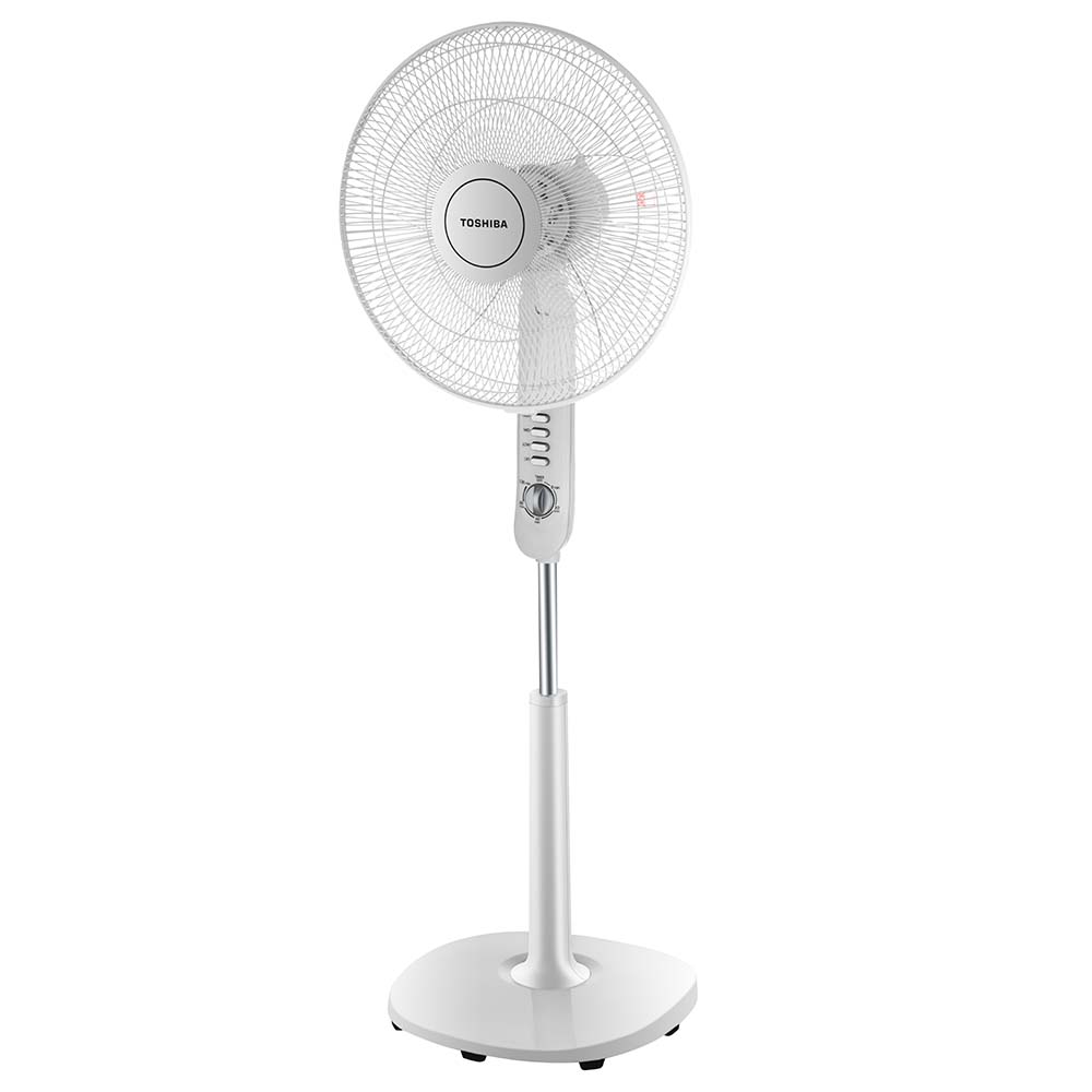 Quạt đứng Toshiba F-LSA10VN, Màu Trắng, 50W- 5 cánh - Hẹn giờ tắt - Góc đảo gió 85 độ - Hàng chính hãng, bảo hành 12 tháng