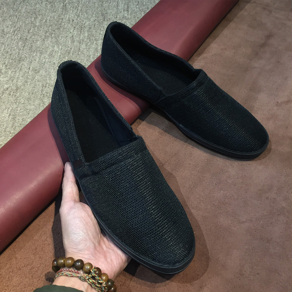 (Free Ship) Giày lười nam - Slip on nam vải - Mã MAN25