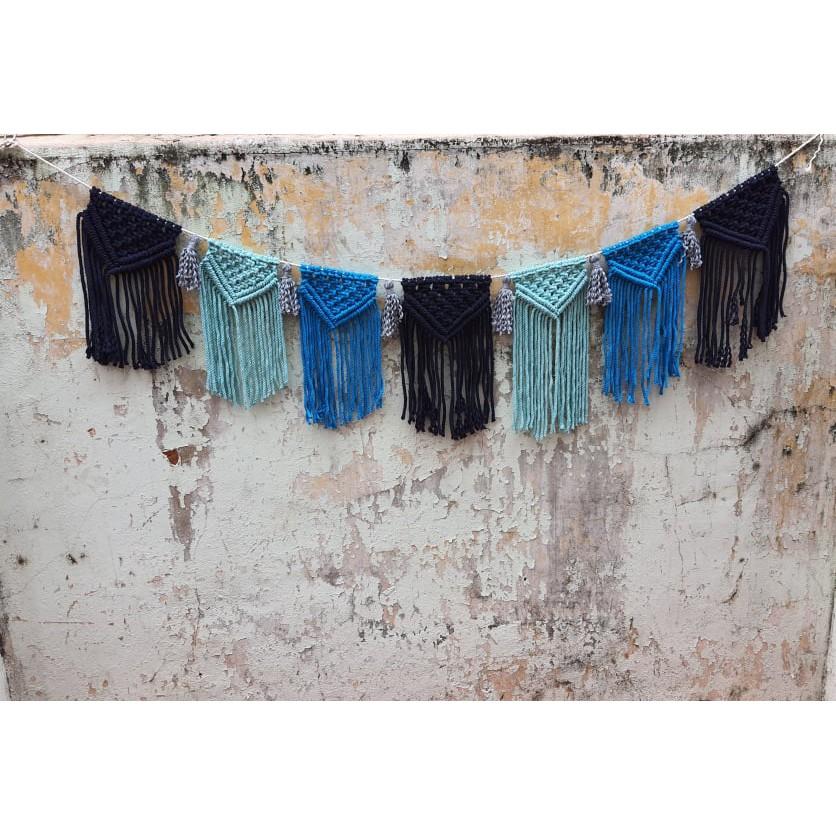 Dây cờ trang trí Macrame - Trang trí nội thất nhà cửa