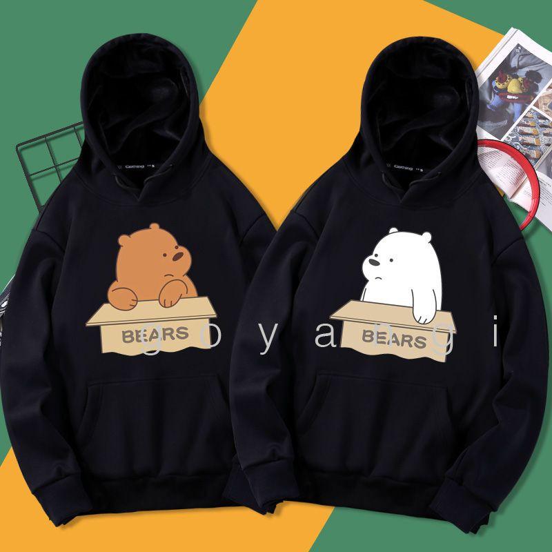 Áo hoodie goyangi We bare bear oversize phong cách hàn quốc