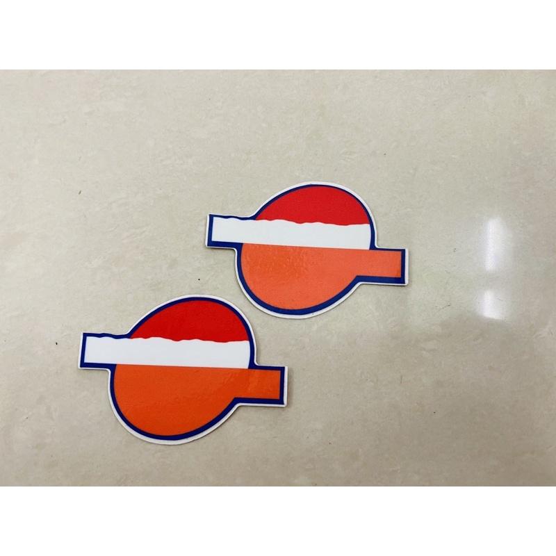 1 cặp Tem logo decal giấy
