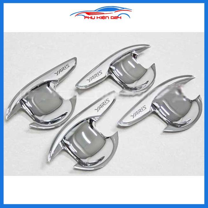 Ốp tay hõm mạ crom Yaris 2014-2015-2016-2017 sáng bóng chống trầy bảo vệ cửa xe ô tô