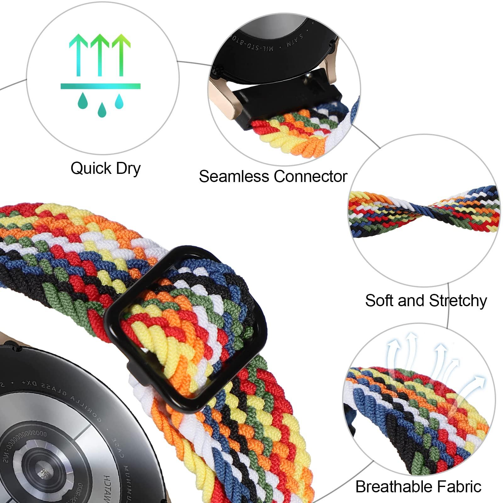 Dây đeo 20mm Galaxy Watch 4 Dây đeo 40mm/44mm, HW SS Watch 4 Dây đeo cổ điển