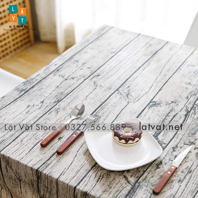 Khăn trải bàn vải nghệ thuật bằng vải cotton và lanh phong cách Vintage- Phụ kiện trang trí nhà cửa, chụp ảnh sản phẩm