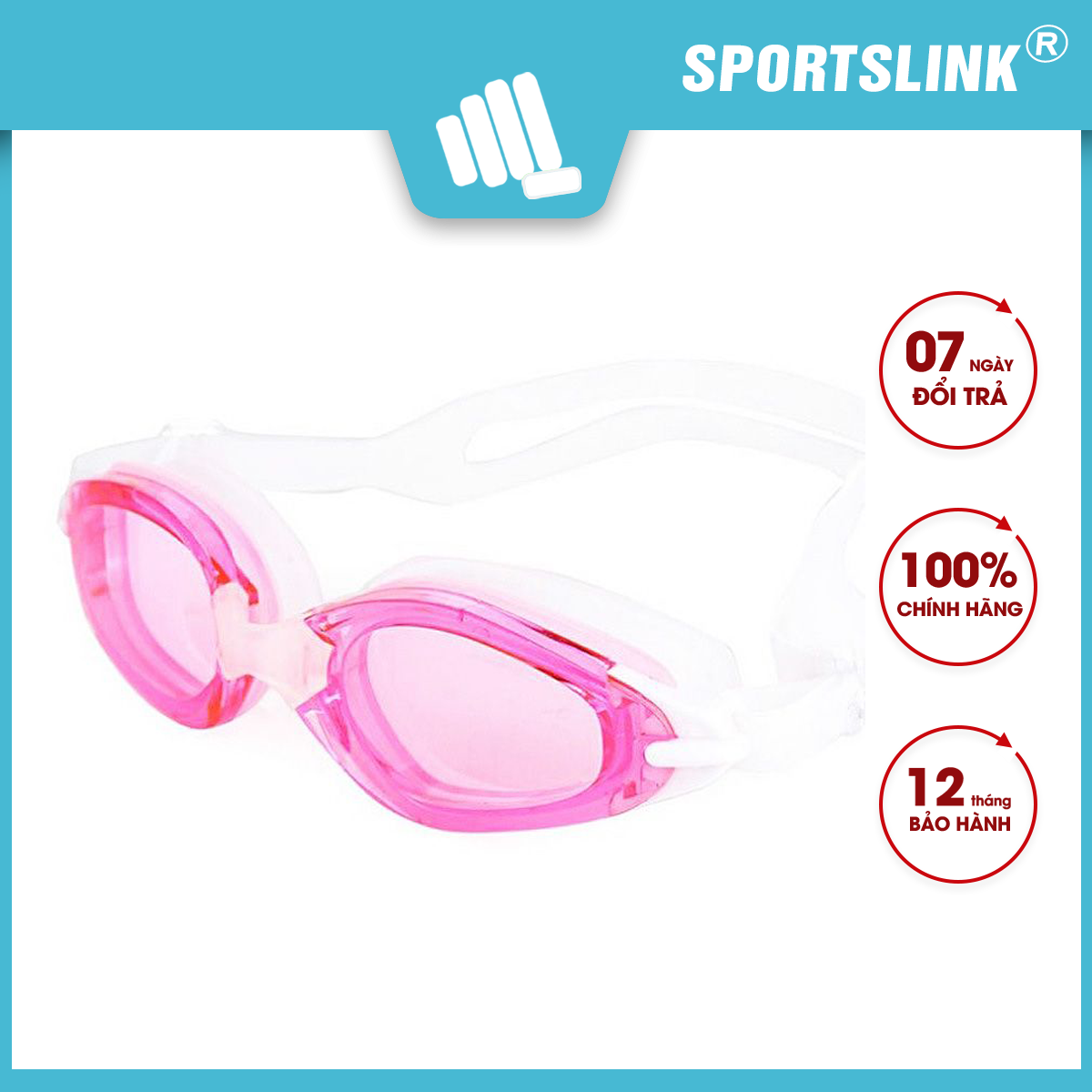 Kính bơi tráng gương cho trẻ trên 12 tuổi chống tia UV CS CA-7100 Sportslink