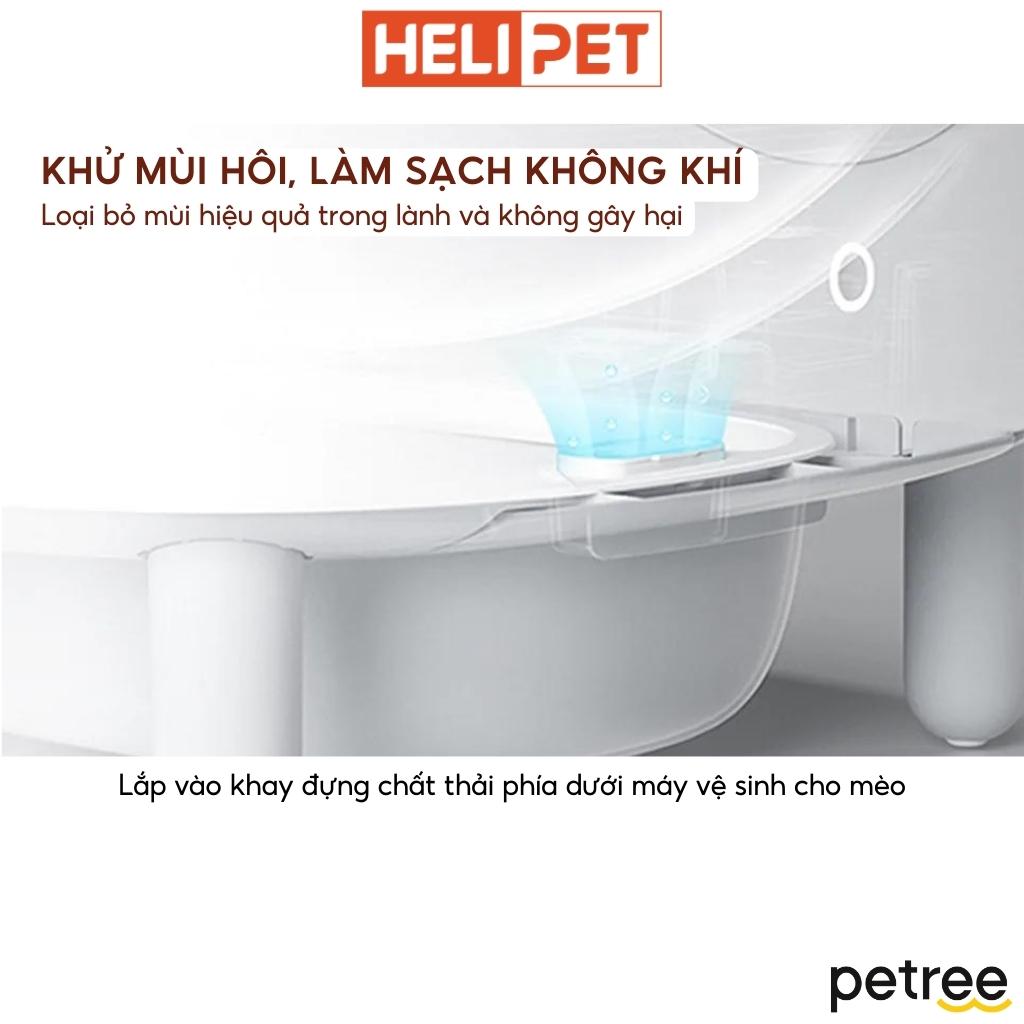 COMBO 2 Cục Khử Mùi Máy Dọn Vệ Sinh Cho Mèo Petree Chính Hãng