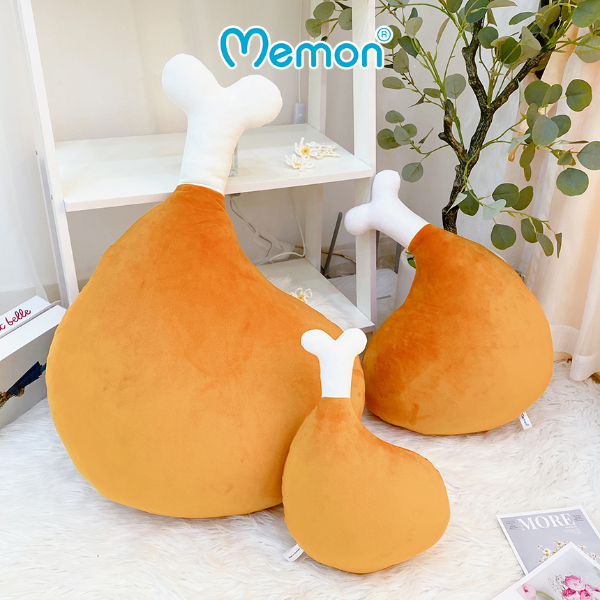 Gấu Bông Gối Ôm Hình Chiếc Đùi Gà Cao Cấp Memon
