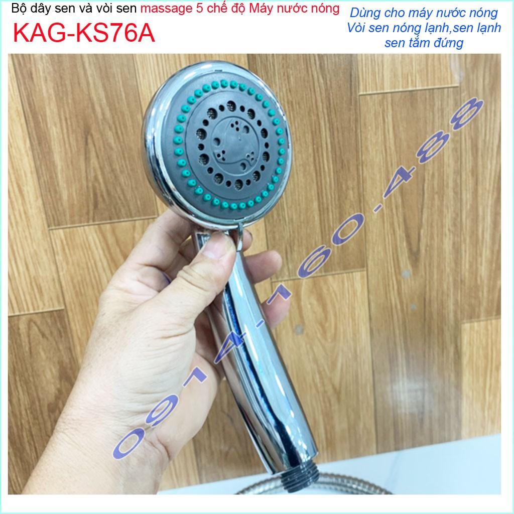 Dây tay sen KAG-KS92, Best sales shower water heater 1 bát sen + 1 dây sen tia nước mạnh siêu bền